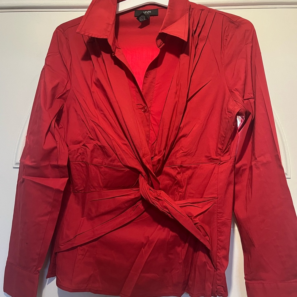 Alfani Vibrant Red Blouse